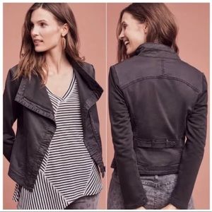 Faravel moto jacket from Marrakech for Anthropologie in dark grey (almost black)